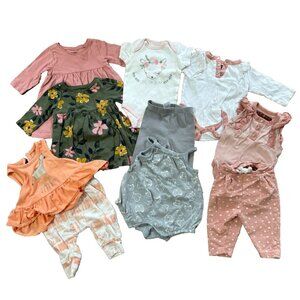 Baby Girls Clothes Lot 10 Piece Spring Summer Outfit Dresses Romper 0-3 Months